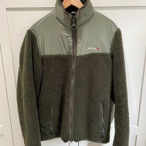 Barbour Axis Fleece Jacket - Olive Green (M)
